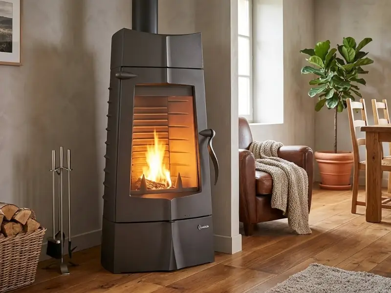 Estufa esquinera CHAMANE de INVICTA / OSLO