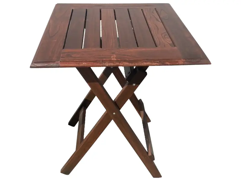 Mesa de madera plegable de 70x70cm