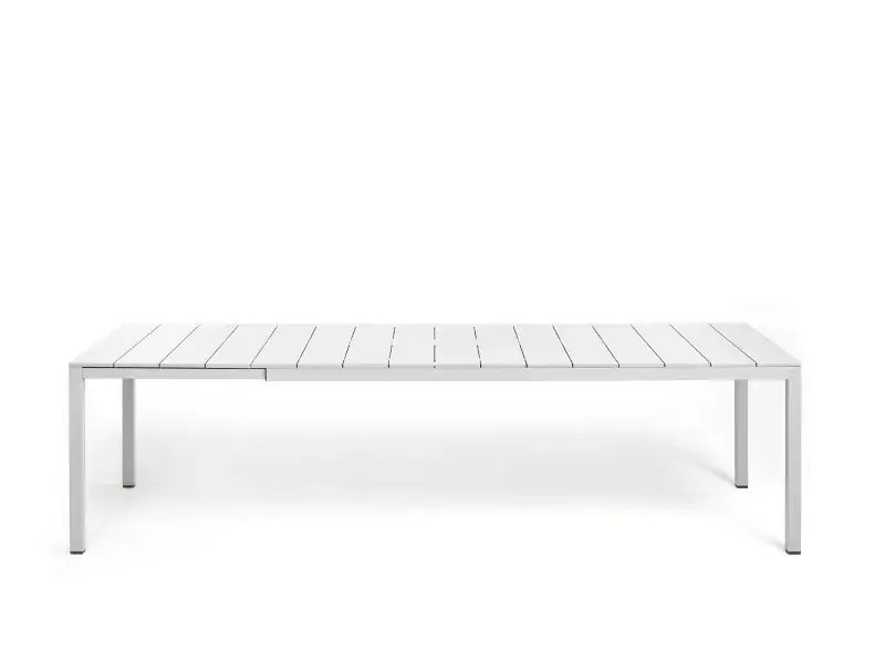 Mesa Nardi Rio 210 con estructura color Blanco