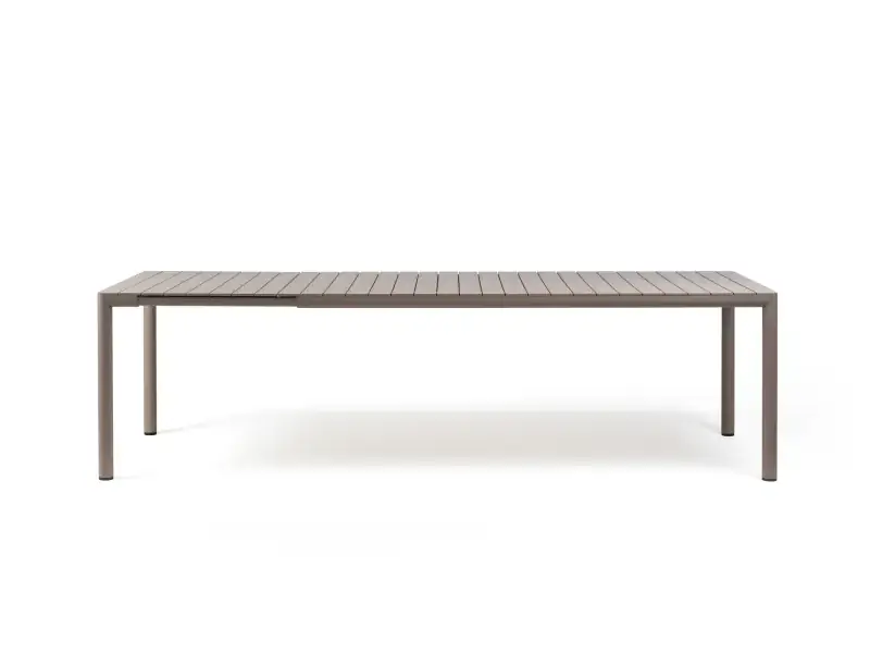 Mesa Nardi Tevere 210 con estructura color Tortora