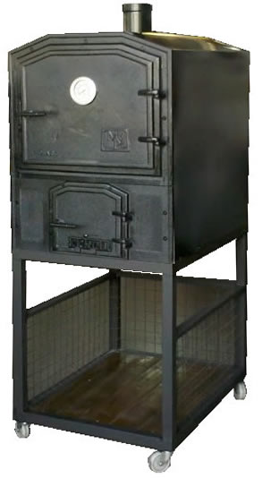 Horno Don Vicente con carro para traslado